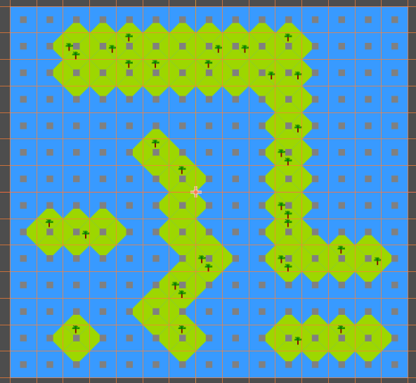 Exemplo 3 de plano criado utilizando os tiles, porém com árvores